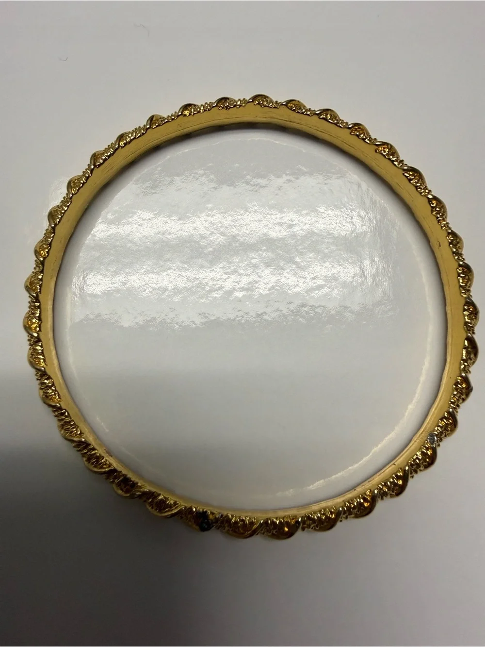 Vintage Napier Gold-Tone Textured Bangle Bracelet Intricate Rope Twisted Design